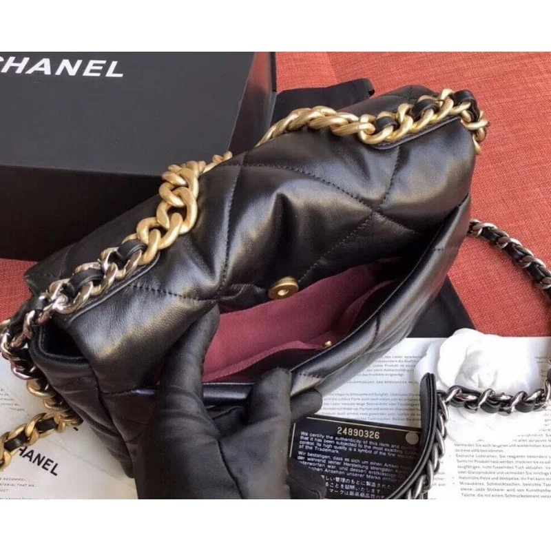 Chanel 19 Lambskin Flap Bag Small