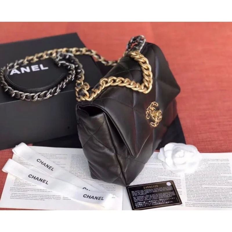 Chanel 19 Lambskin Flap Bag Small