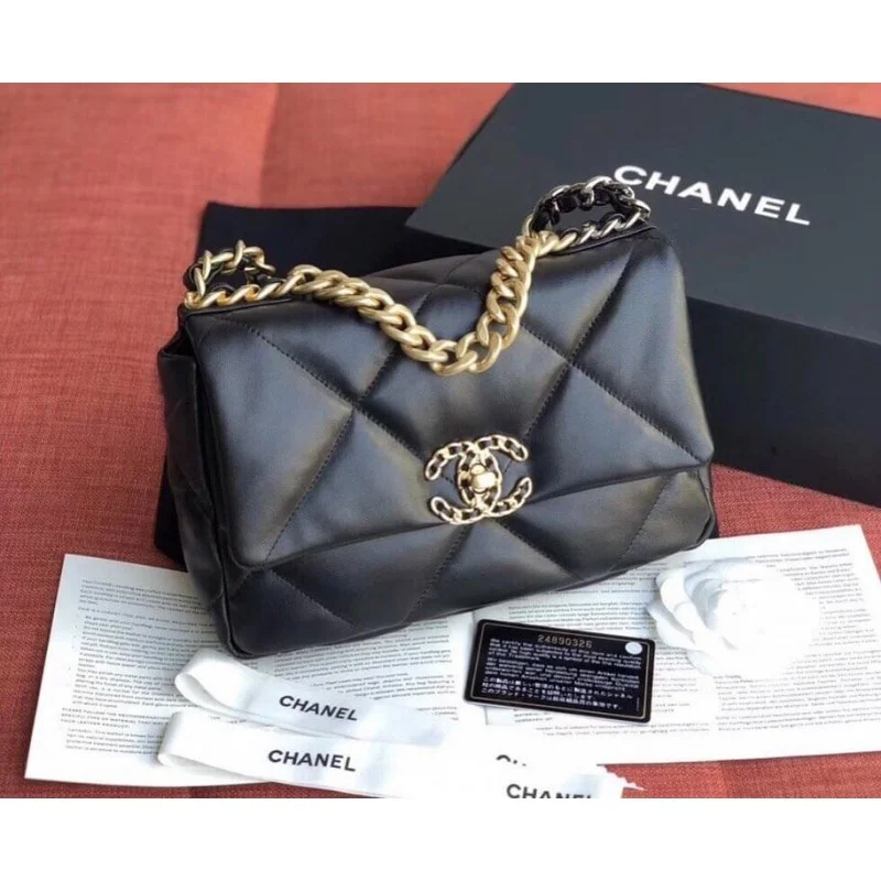 Chanel 19 Lambskin Flap Bag Small