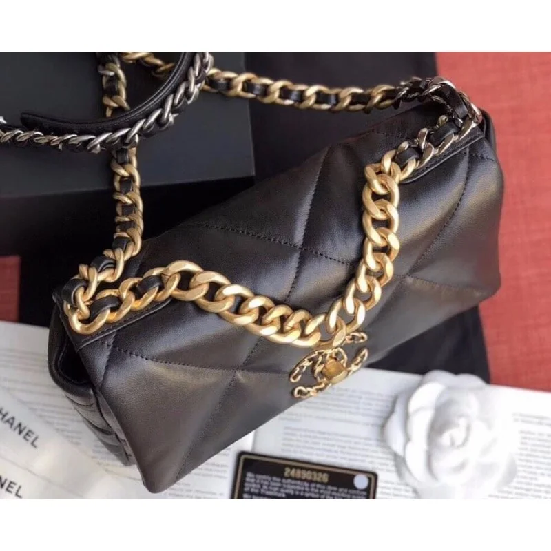 Chanel 19 Lambskin Flap Bag Small