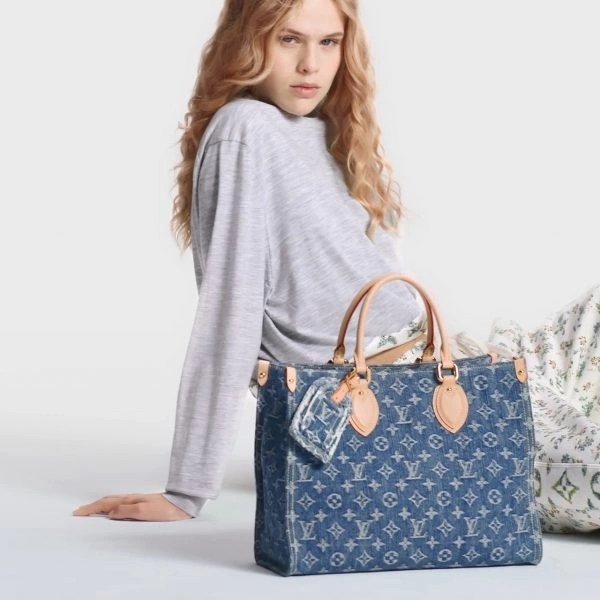 【🔥Special Offers🔥】Louis Vuitton M46871 OnTheGo MM Denim Blue