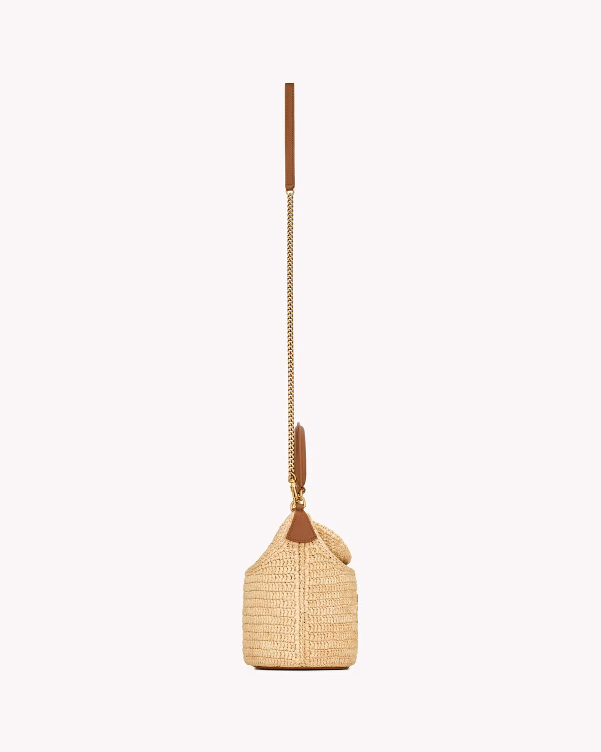 YSL GABY bucket bag in raffia