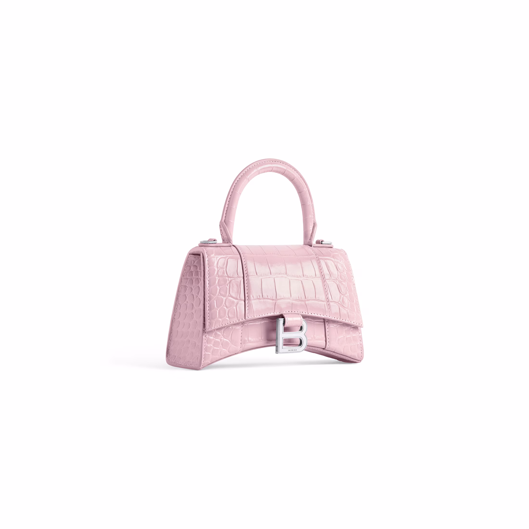 Balenciaga WOMEN'S HOURGLASS HANDBAG XS IN PINK