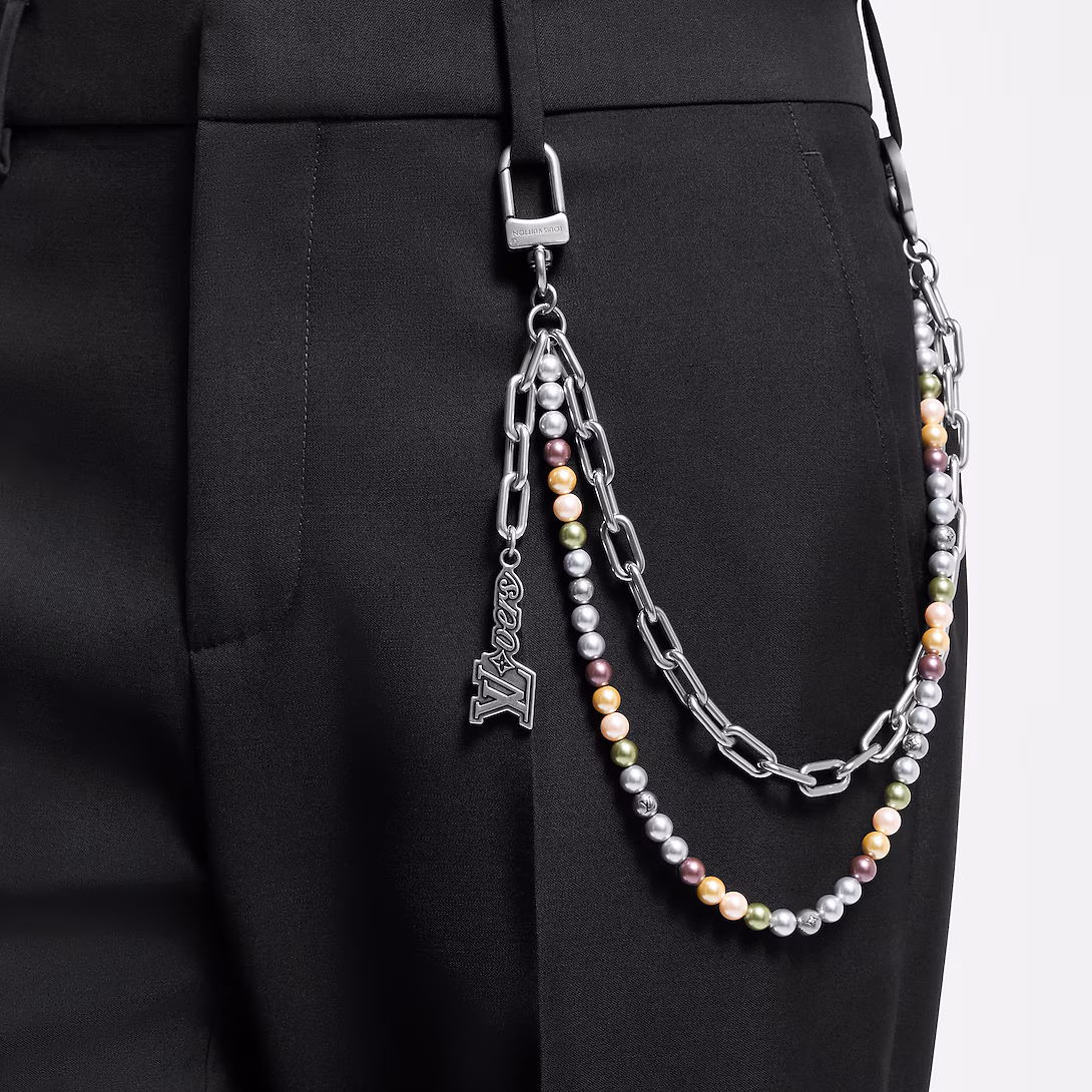 LV Pearls Chain Belt and Bag Charm M02293