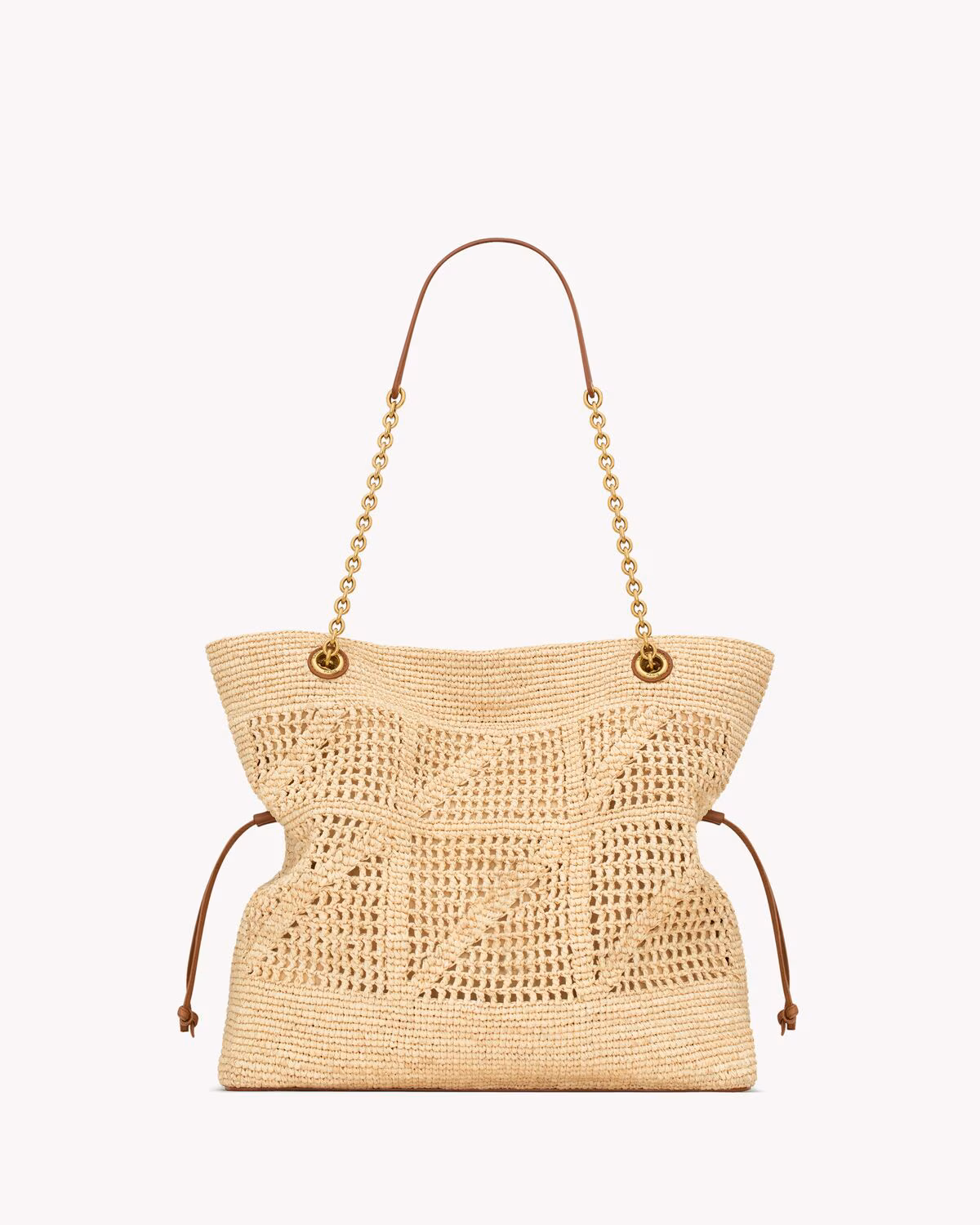 YSL JAMIE SHOPPING in raffia